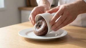 Étape 18: Démoulez délicatement chaque fondant en retourna...