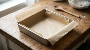 Étape 1: Préchauffez votre four. Tapissez le fond et les b...