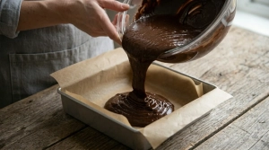 Étape 8: Versez la pâte dans votre moule préparé et liss...