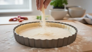 Étape 6: Saupoudrez la poudre d'amande sur tout le fond de ...