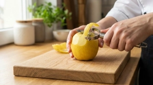 Étape 1: Épluchez soigneusement les pommes à l'aide d'un ...