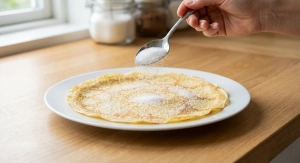 Étape 23: Saupoudrez généreusement la crêpe de sucre en p...