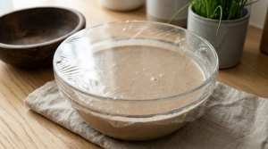 Étape 3: Fouettez vigoureusement jusqu'à obtenir une pâte...