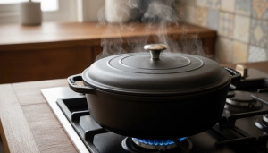 Étape 7: Couvrez la cocotte et laissez mijoter à feu doux ...