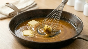 Étape 8: Hors du feu, incorporez le beurre bien froid coup�...