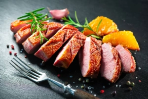 Magret de canard à l'orange