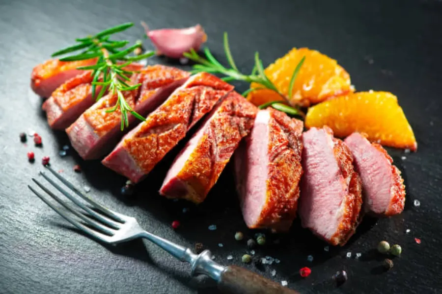 Magret de canard à l'orange