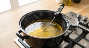 Étape 6: Faites chauffer l'huile de tournesol dans la frite...