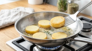 Étape 2: Faites chauffer une poêle avec un filet d'huile d...