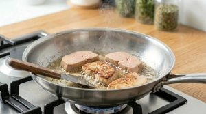 Étape 8: Dans une autre poêle bien chaude, sans ajout de m...