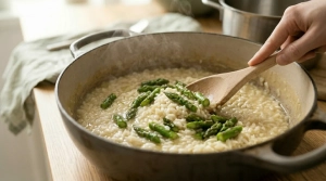 Étape 12: Ajoutez les tronçons d'asperges précuits dans le...