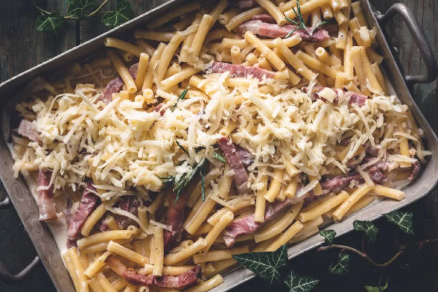 Gratin de macaronis au jambon et fromage - Image 2