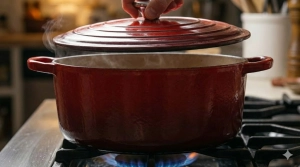Étape 9: Portez à ébullition, puis couvrez la cocotte et ...