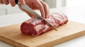 Étape 9: Pendant ce temps, parez le filet de bœuf en retir...