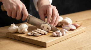 Étape 2: Nettoyez délicatement les champignons de Paris et...