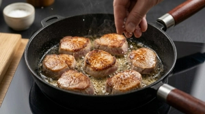 Étape 5: Saisissez les médaillons de porc pendant quelques...