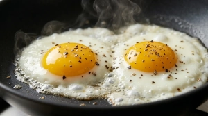 Étape 7: Cassez délicatement les œufs dans la poêle pour...