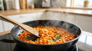 Étape 10: Ajoutez les dés de carottes et poursuivez la cuis...