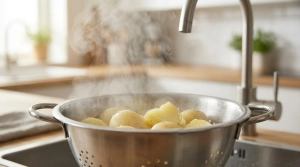 Étape 4: Égouttez soigneusement les pommes de terre. Remet...