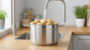 Étape 2: Placez les pommes de terre dans une grande cassero...