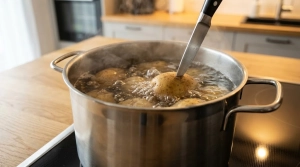 Étape 3: Portez à ébullition et laissez cuire environ 20 ...