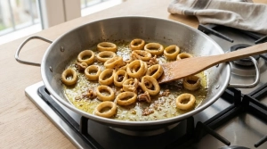 Étape 5: Dans la même huile parfumée, faites revenir les ...