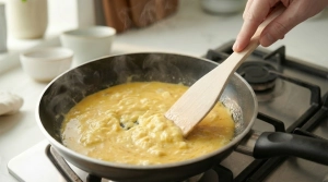 Étape 10: Remuez sans cesse avec une spatule en formant des ...
