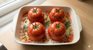 Étape 24: Disposez les tomates farcies dans le plat à grati...