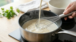 Étape 7: Versez le lait progressivement tout en continuant ...