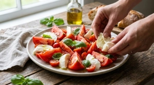 Étape 8: Répartissez les morceaux de mozzarella entre les ...