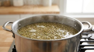 Étape 2: Placez les lentilles dans la casserole et couvrez-...