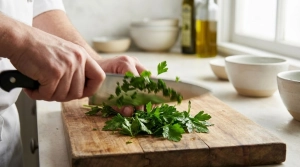 Étape 6: Hachez le persil frais grossièrement pour libére...