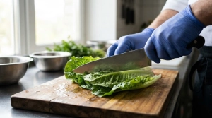 Étape 1: Lavez soigneusement la laitue romaine, essorez-la ...