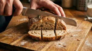 Étape 2: Coupez le pain de campagne en dés réguliers d'en...