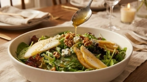 Étape 12: Nappez généreusement la salade avec la vinaigret...