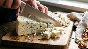 Étape 4: Coupez le gorgonzola en dés réguliers d'environ ...