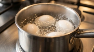 Étape 3: Plongez les œufs dans une autre casserole d'eau b...