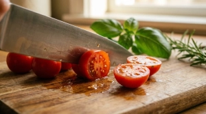 Étape 4: Coupez les tomates cerises en deux (ou en quatre s...