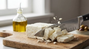 Étape 8: Coupez le bloc de feta en dés généreux (environ...
