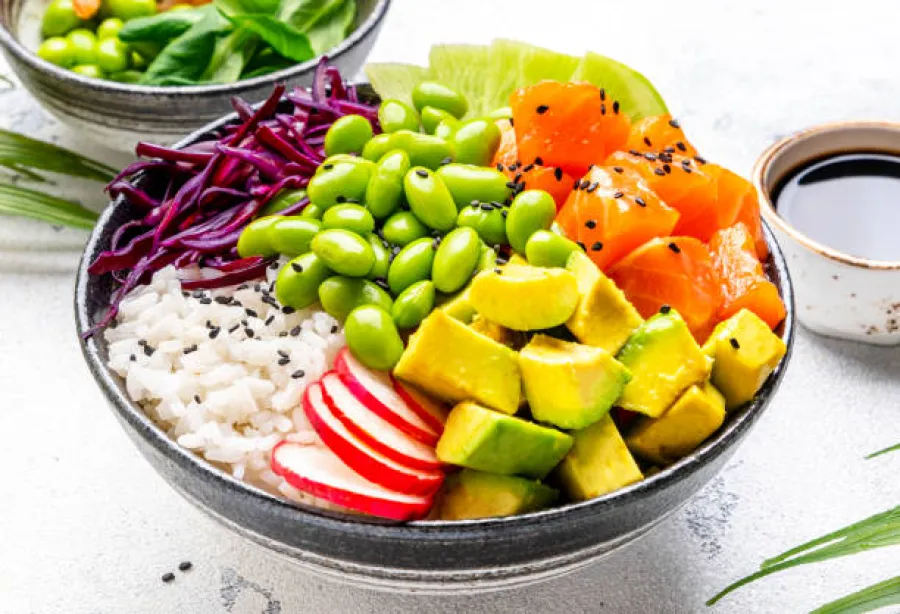 Poke Bowl Saumon, Avocat et Edamame - Image 2