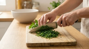 Étape 3: Rincez le persil frais, séchez-le délicatement d...