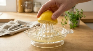 Étape 4: Coupez le citron en deux et pressez-le sur un pres...