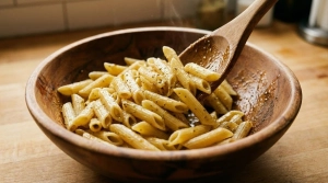 Étape 10: Versez les pâtes refroidies dans le saladier et m...