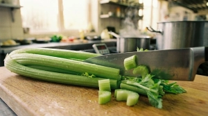 Étape 5: Lavez les branches de céleri et coupez-les en pet...