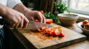 Étape 5: Lavez les tomates et coupez-les en quartiers ou en...