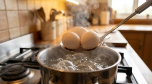 Étape 1: Placez les œufs délicatement dans une casserole ...
