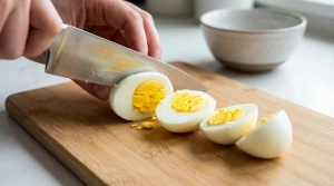 Étape 9: Écalez les œufs durs refroidis et coupez-les en ...