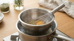 Étape 4: Préparez un bain-marie : placez le bol sur une ca...