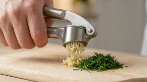 Étape 4: Épluchez la gousse d'ail, coupez-la en deux pour ...