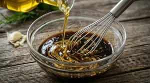 Étape 3: Incorporez l'huile d'olive extra vierge en la vers...